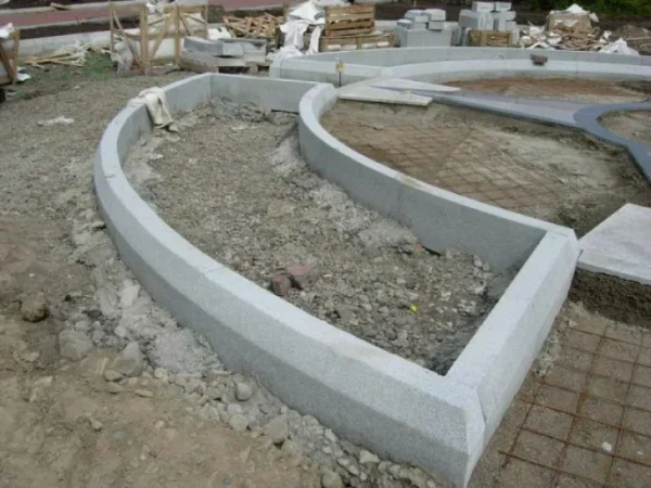 Установка бордюров